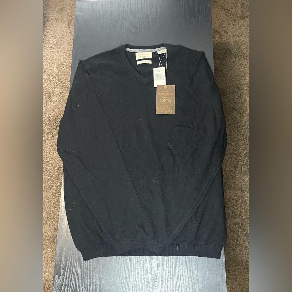 Weatherproof Men's Black Crewneck Sweater